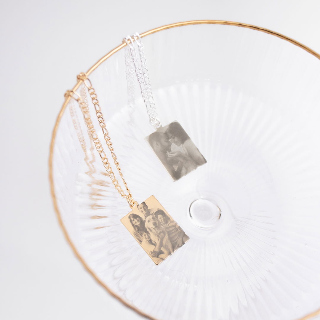 Colar Foto Realista à Laser - Masculino