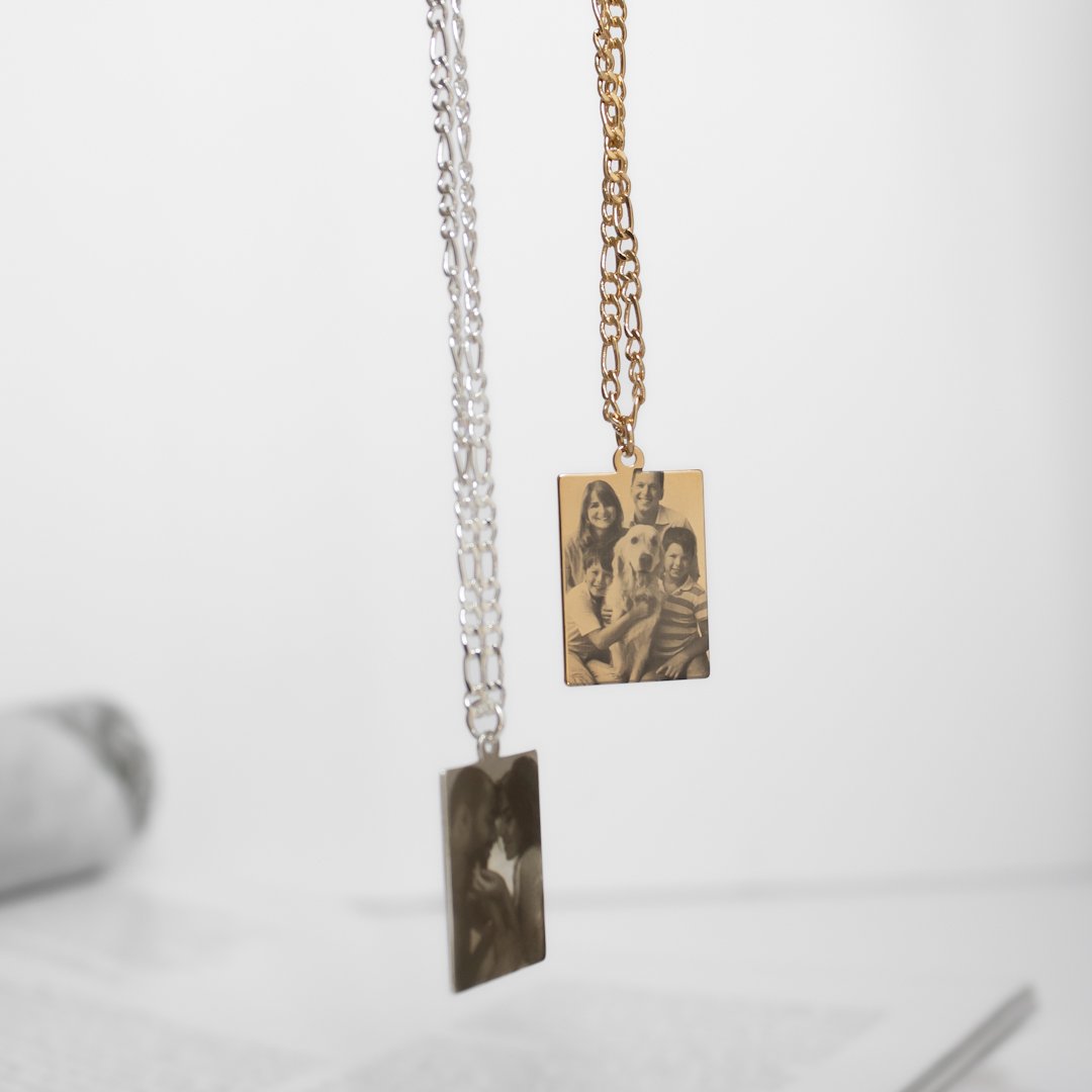 Colar Foto Realista à Laser - Masculino