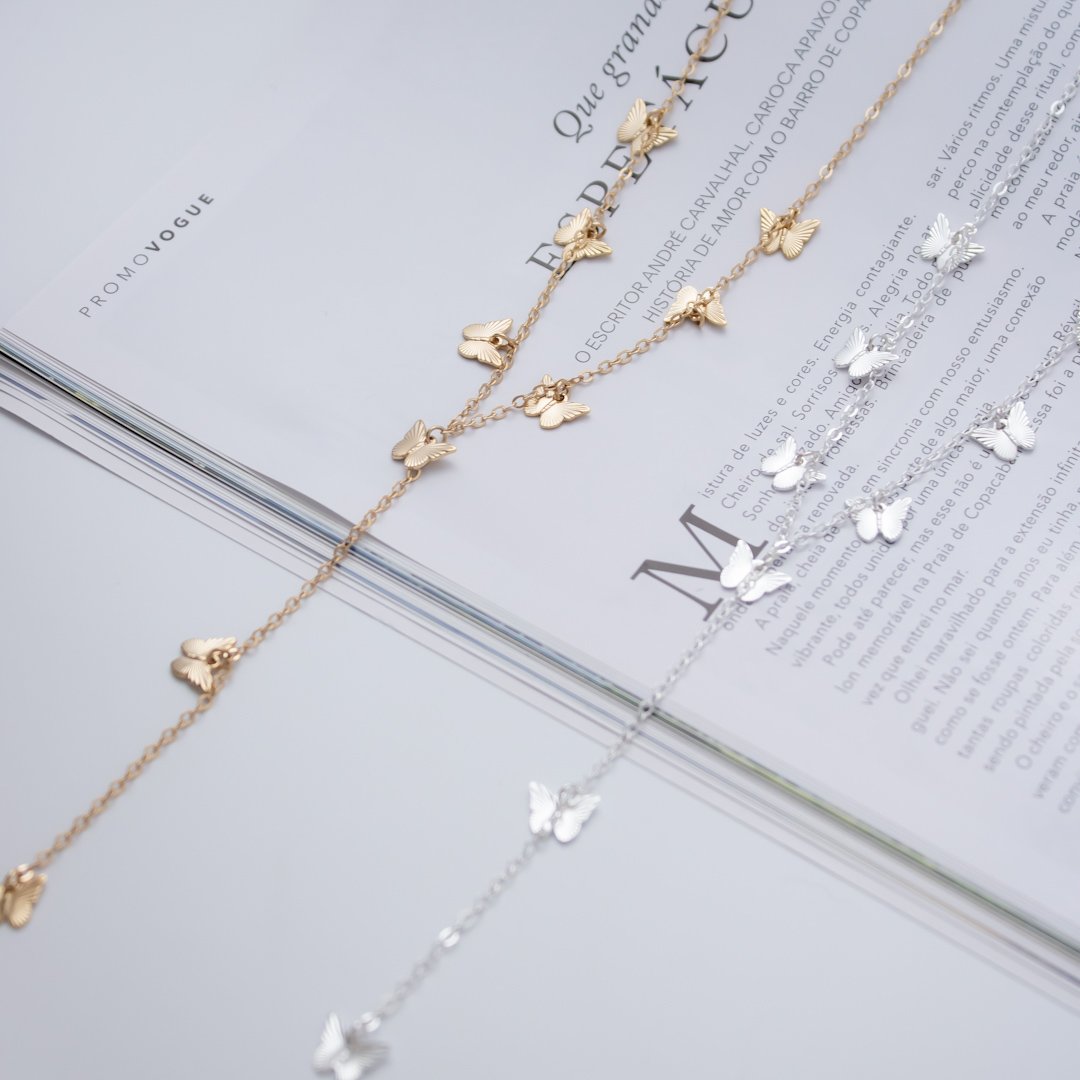 Colar Gravatinha - Borboletinha