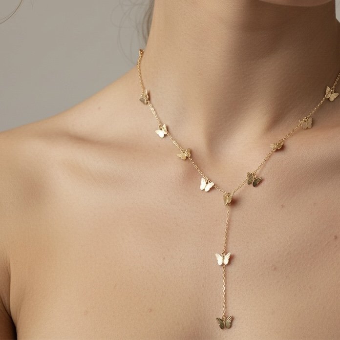 Colar Gravatinha - Borboletinha