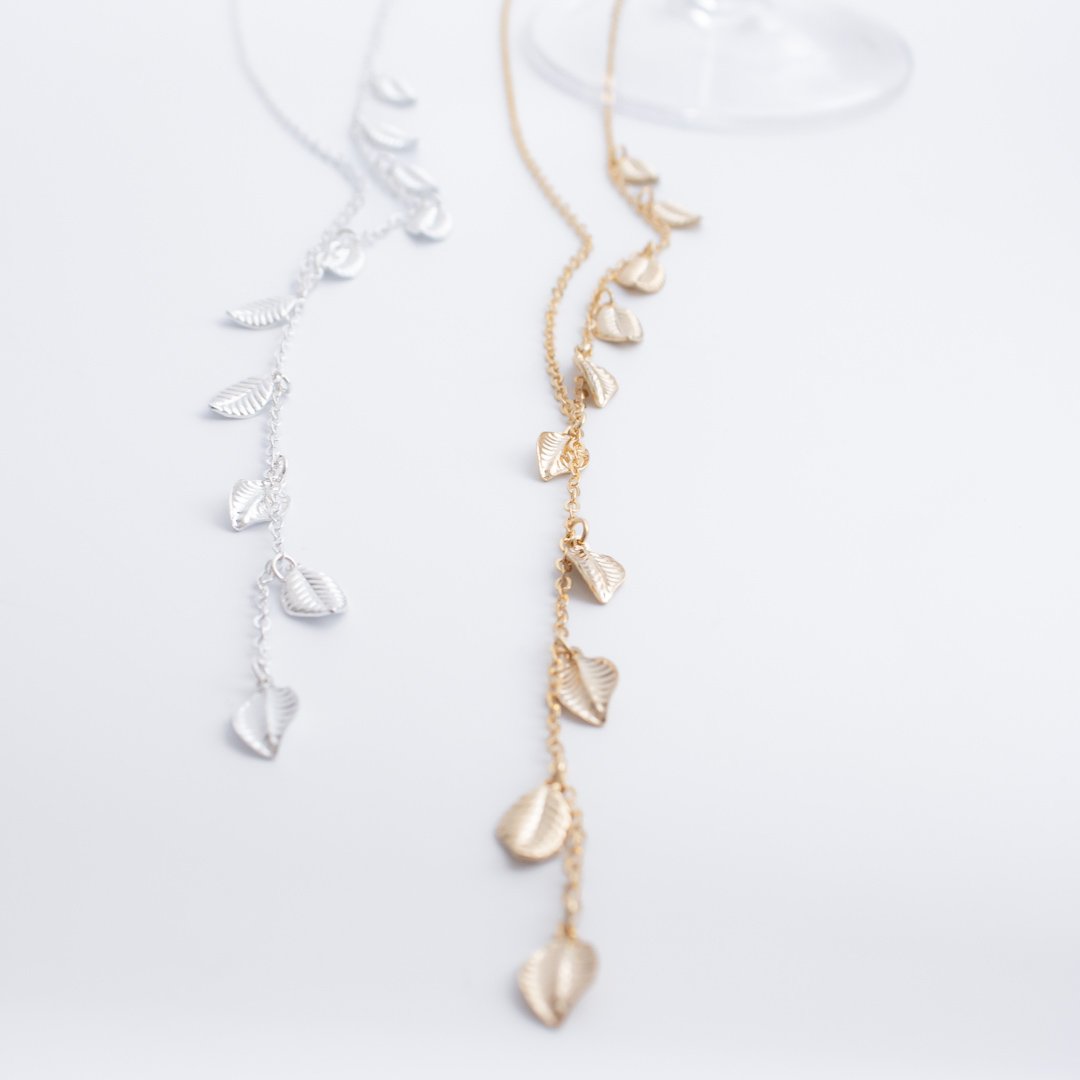 Colar Gravatinha - Folhas