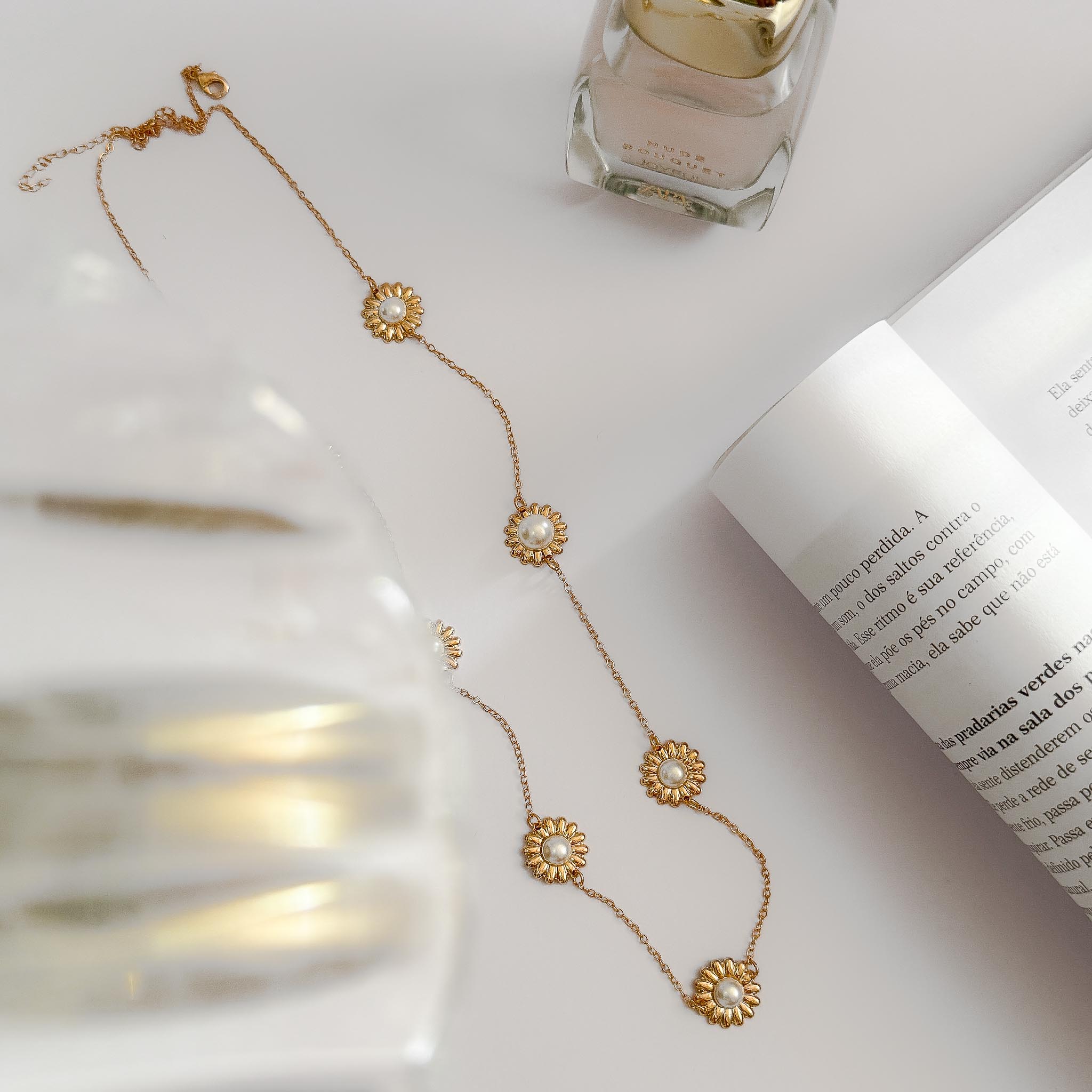 Colar longo - Daisy Flower (Maré B II)