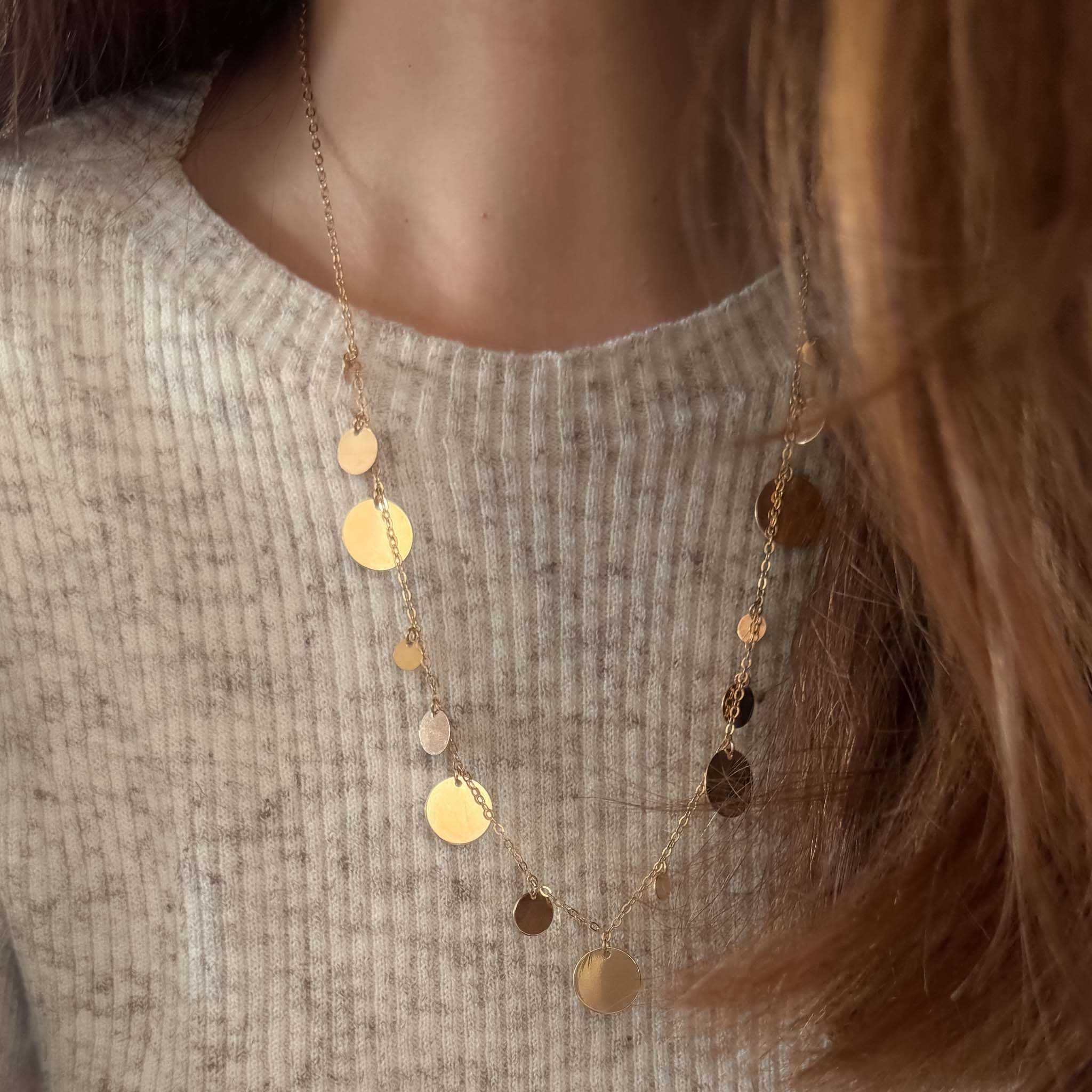 Colar Longo - Mix de Moedas