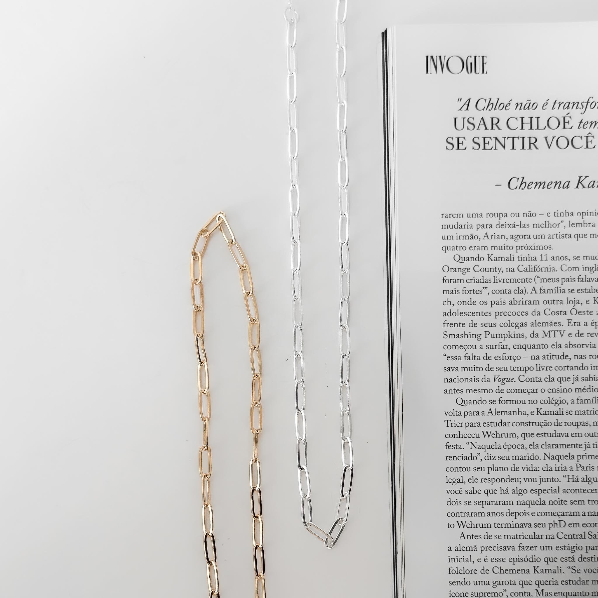 Colar longo Corrente Elos - Masculino