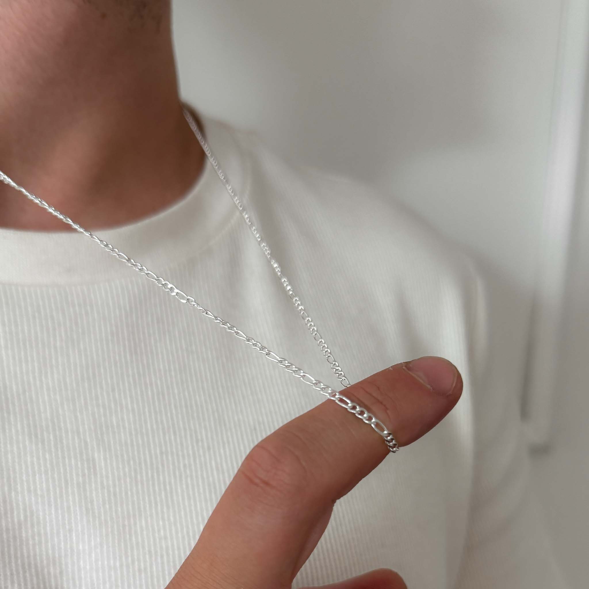 Colar longo Corrente Elos Finos - Masculino