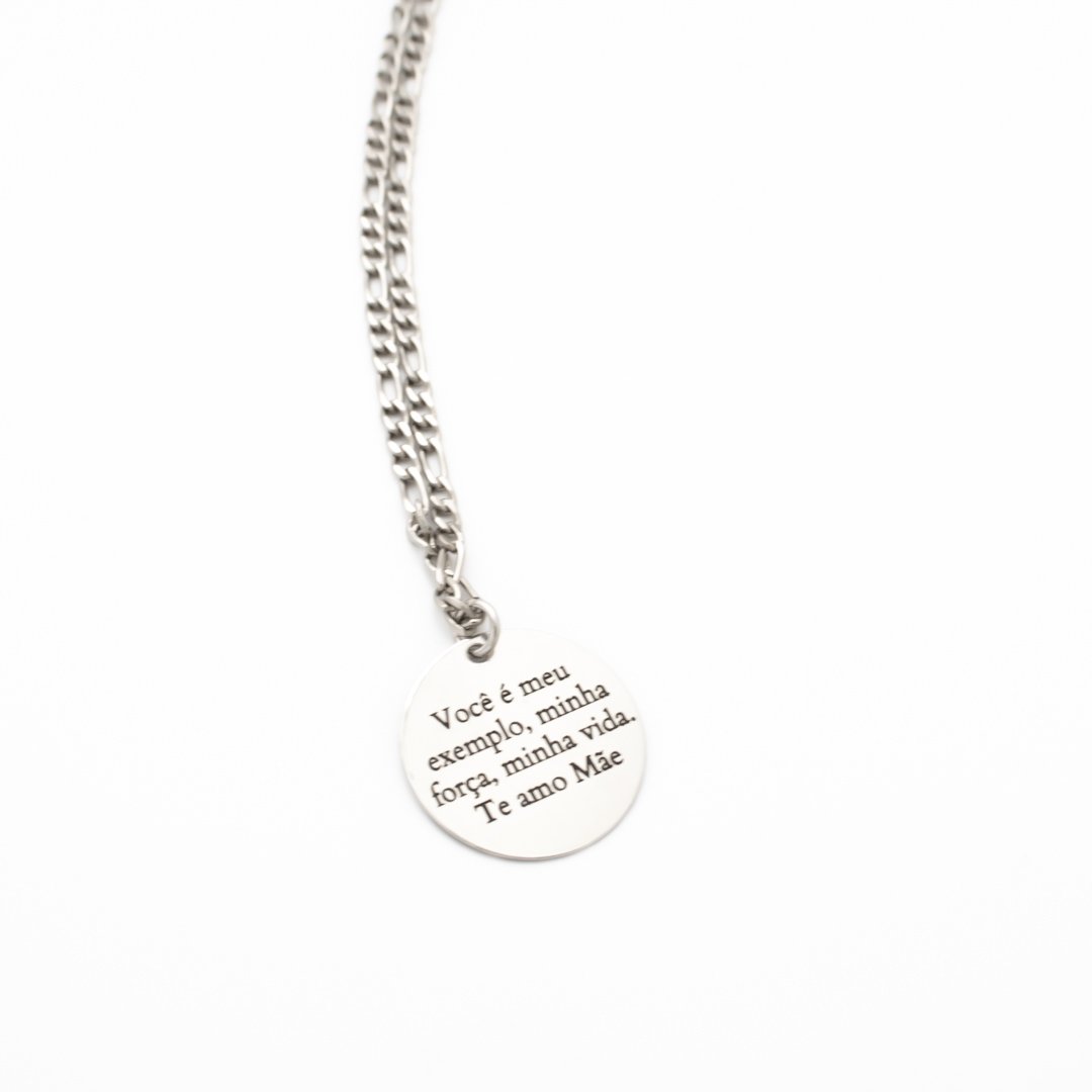 Colar Longo - Foto/escrita (Masc/Fem)