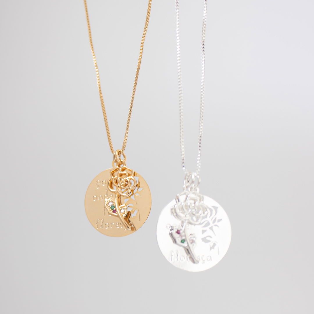 Colar Médio - ''Por onde for, floresça.''