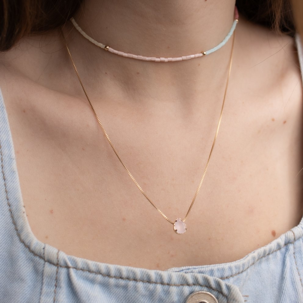 Colar Médio - Gota Candy Color