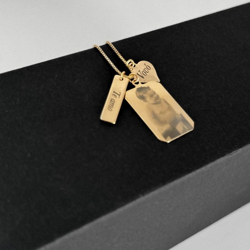 Colar Médio - Medalhas Foto & Gravação