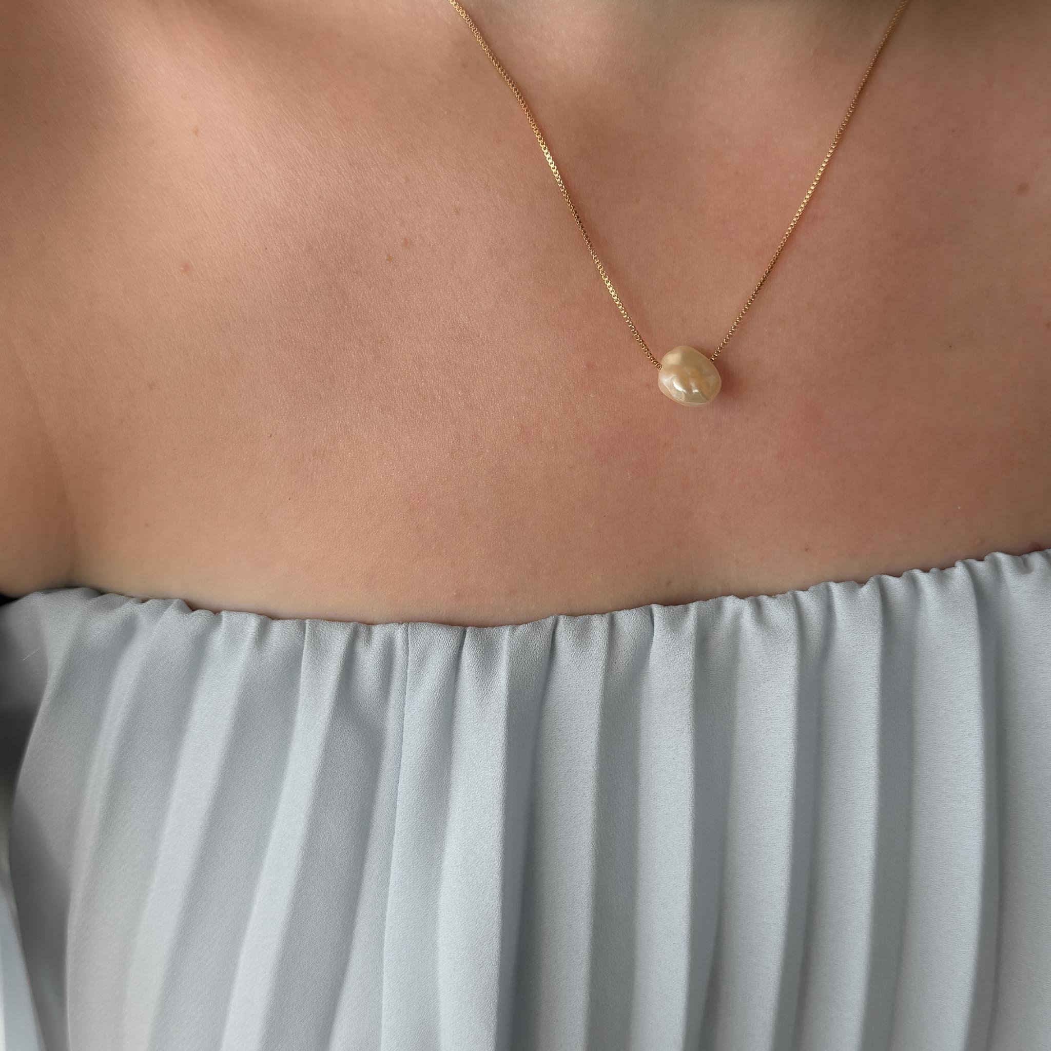 Colar Médio - Pérola Barroca