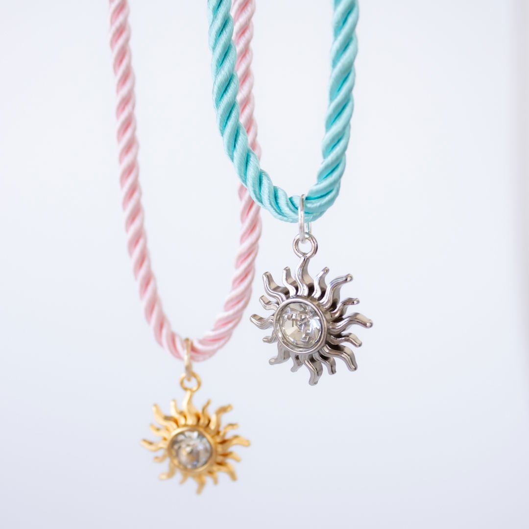 Colar Médio - Sol Zircônia (Escolha a Cor)
