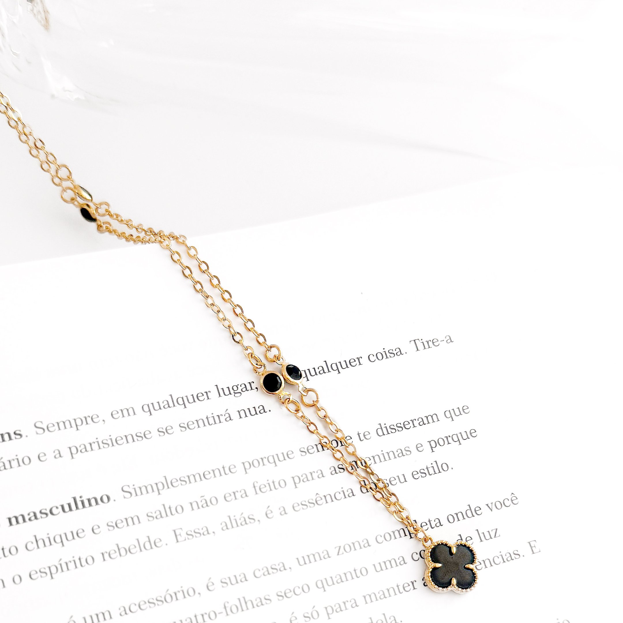 Colar Médio - Trevinho Black