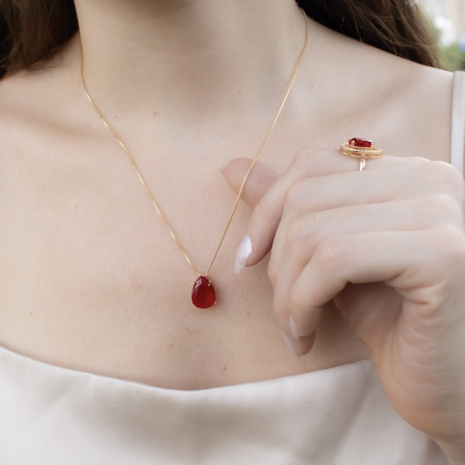 Colar Médio - Gota 10x14