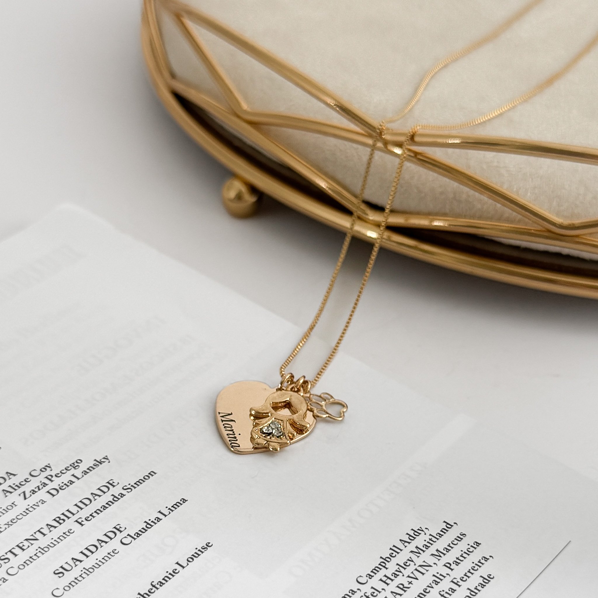 Colar Médio Medalha - Personalizado Filhos/Pet Mães