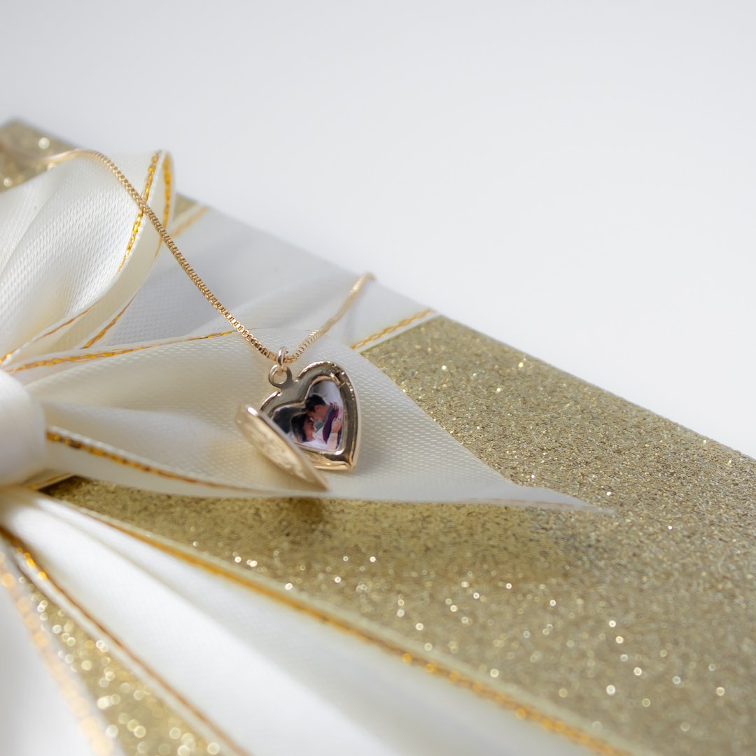 Colar Médio Mini Relicário - Foto Impressa