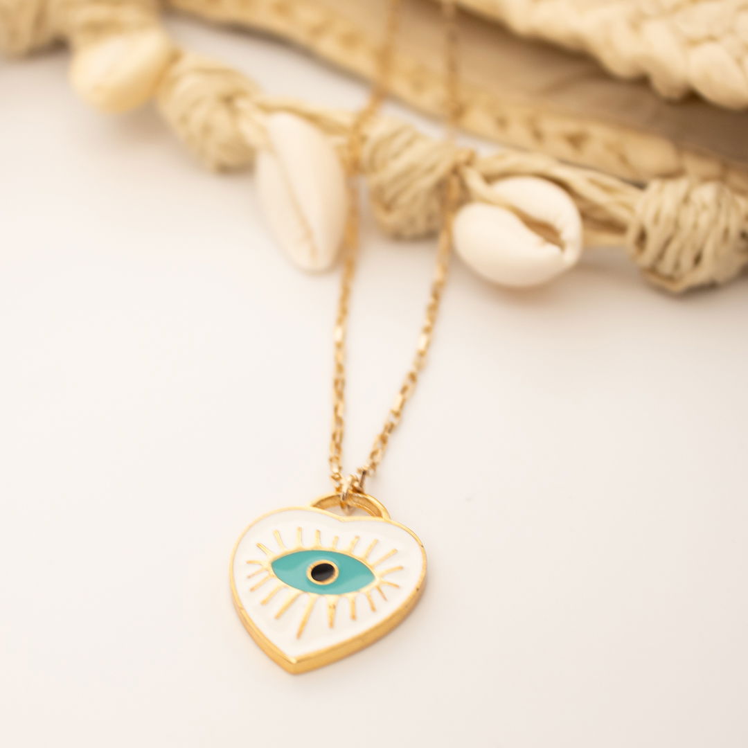 Colar Médio - Pingente Coração Sorte