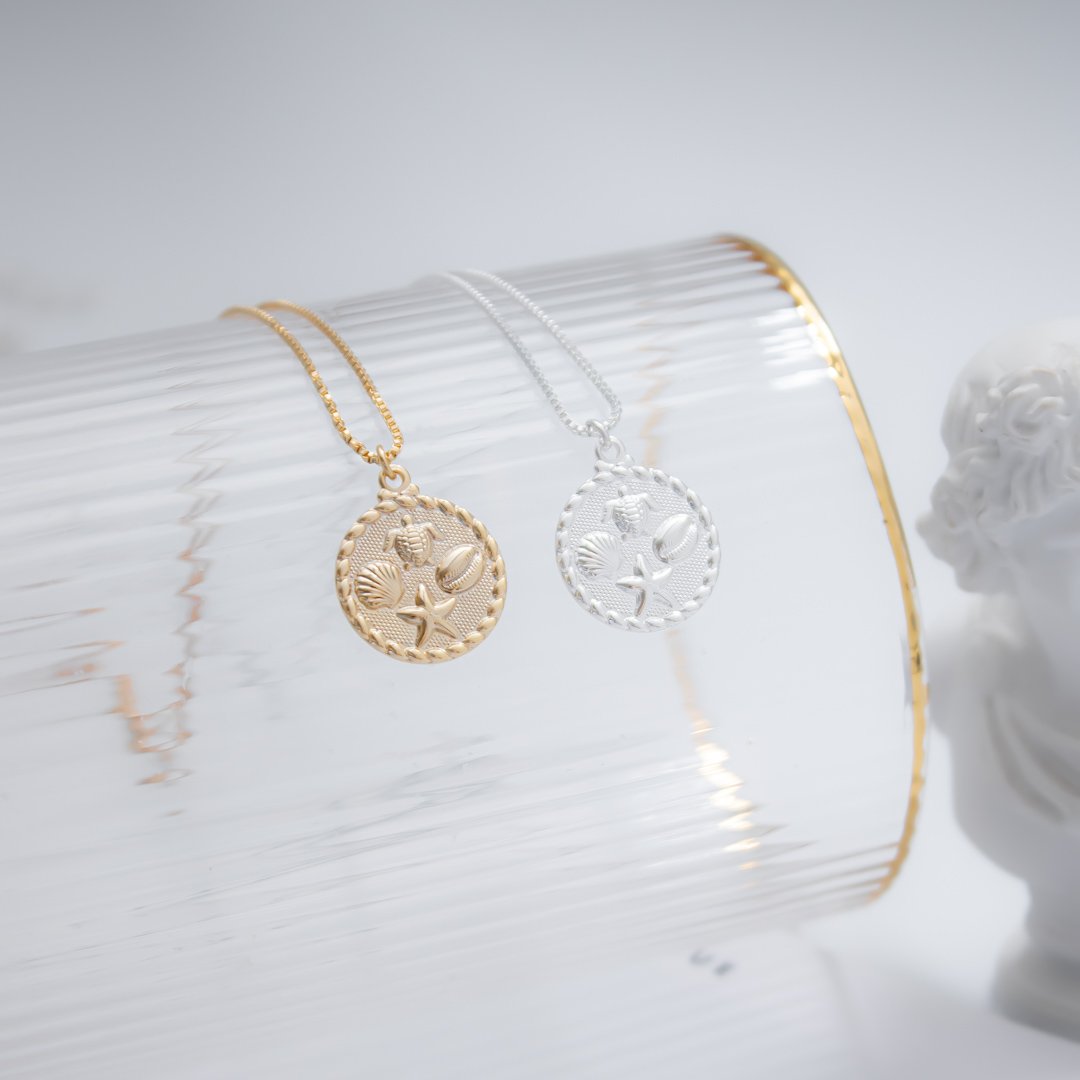 Colar Médio - Plaquinha Praia