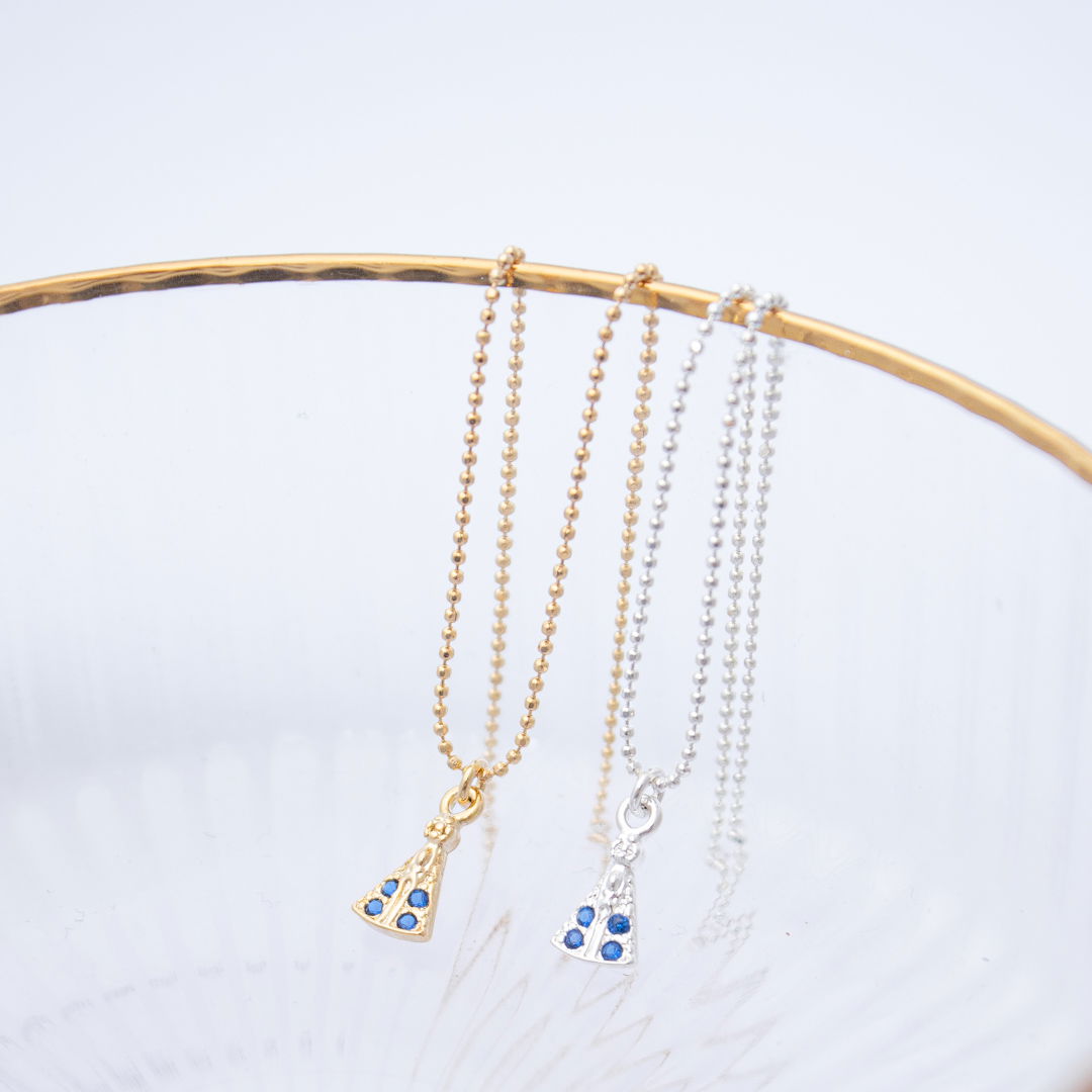 Colar Médio - Santinha Azul