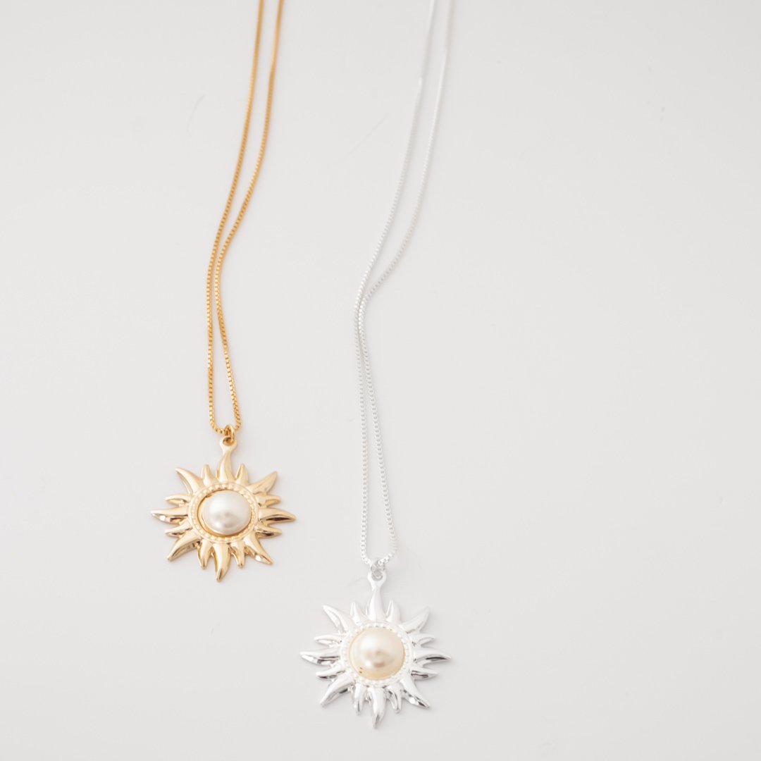 Colar Médio - Sol Perolado