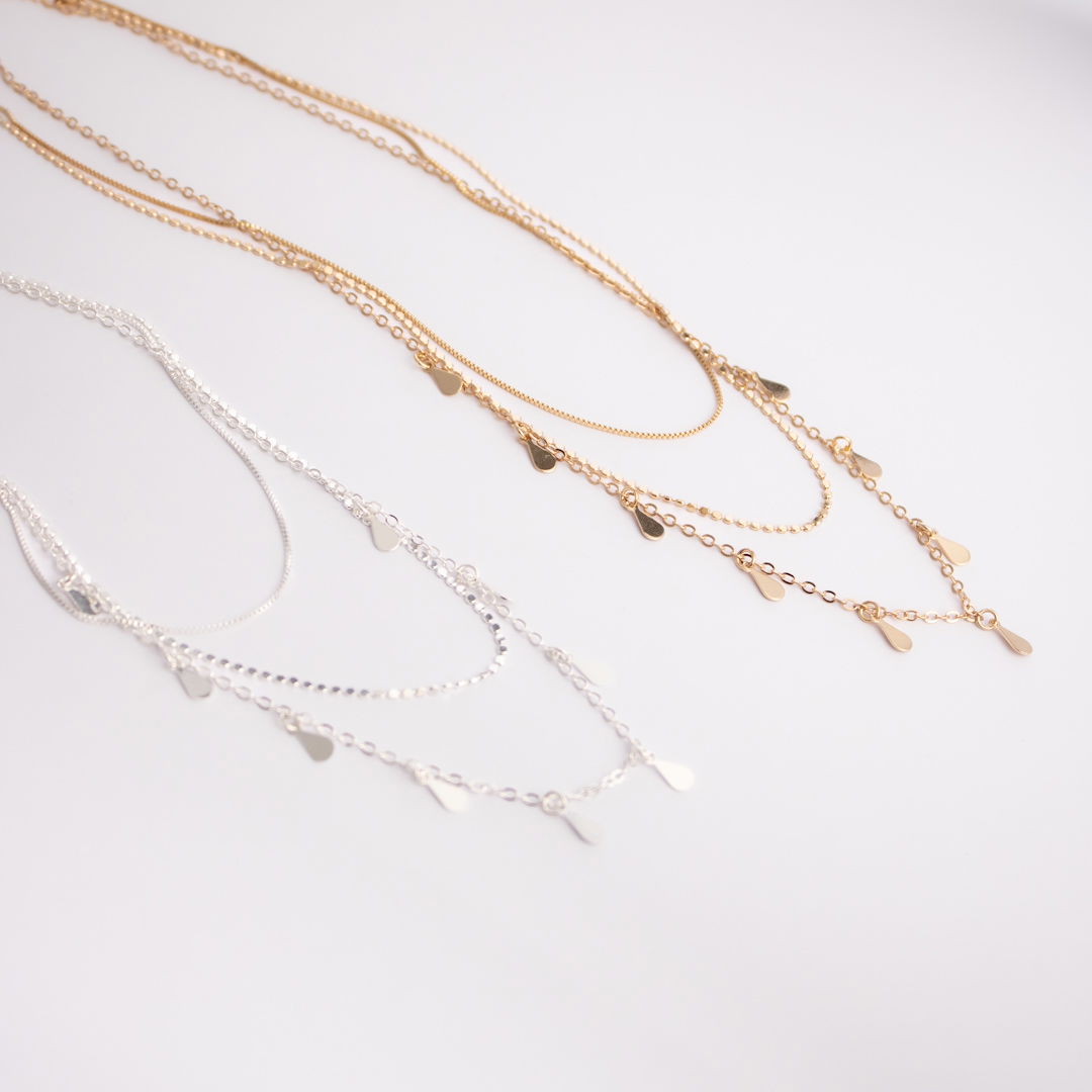 Colar Triplo - Gotinhas