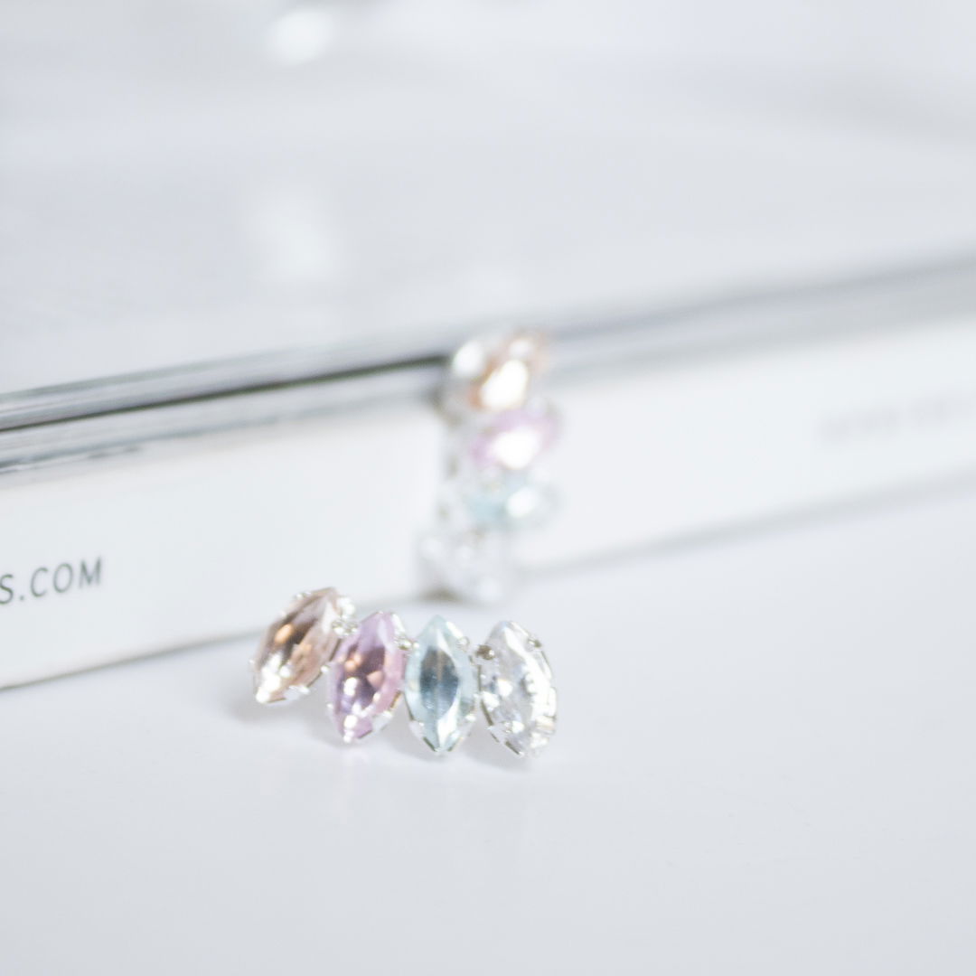 Ear Cuff - Navetes Coloridas