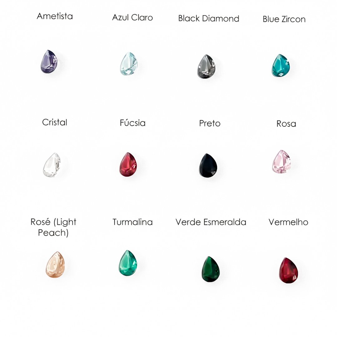 Ear Cuff - Navetes Zircônia (Escolha a cor)