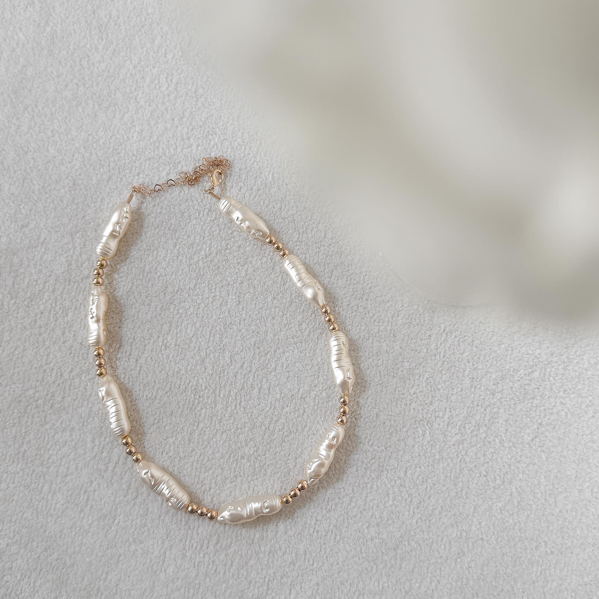 Gargantilha - Pérola Amassadinha