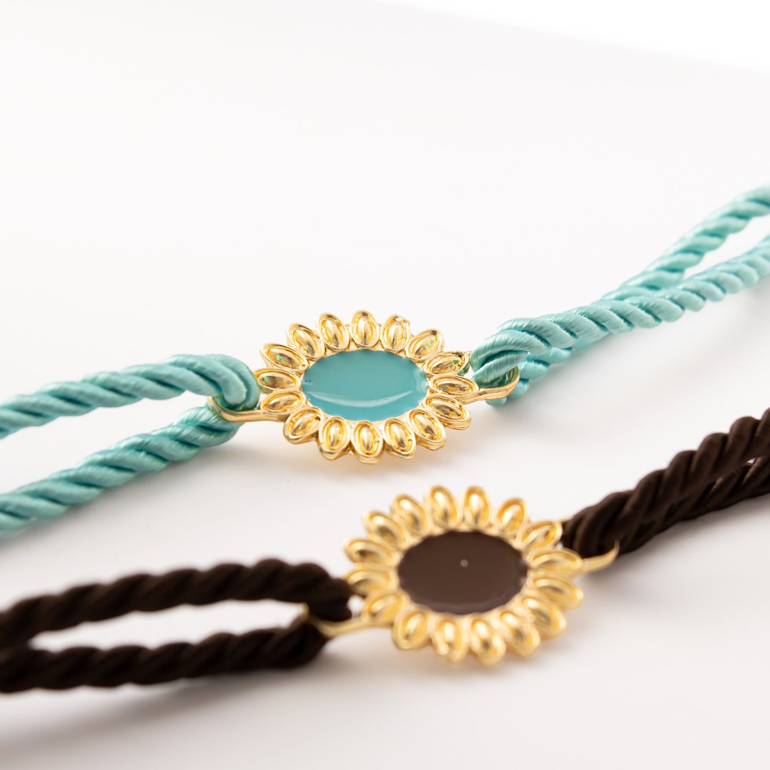 Gargantilha - Design Country (Azul/Marrom)