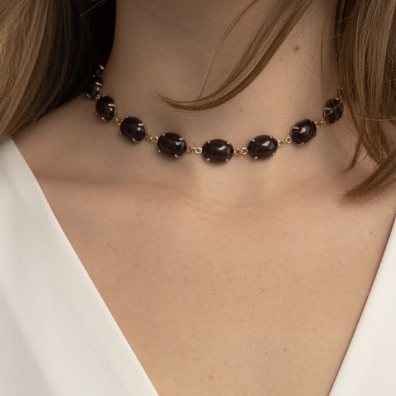 Gargantilha Oval - Escolha a Cor