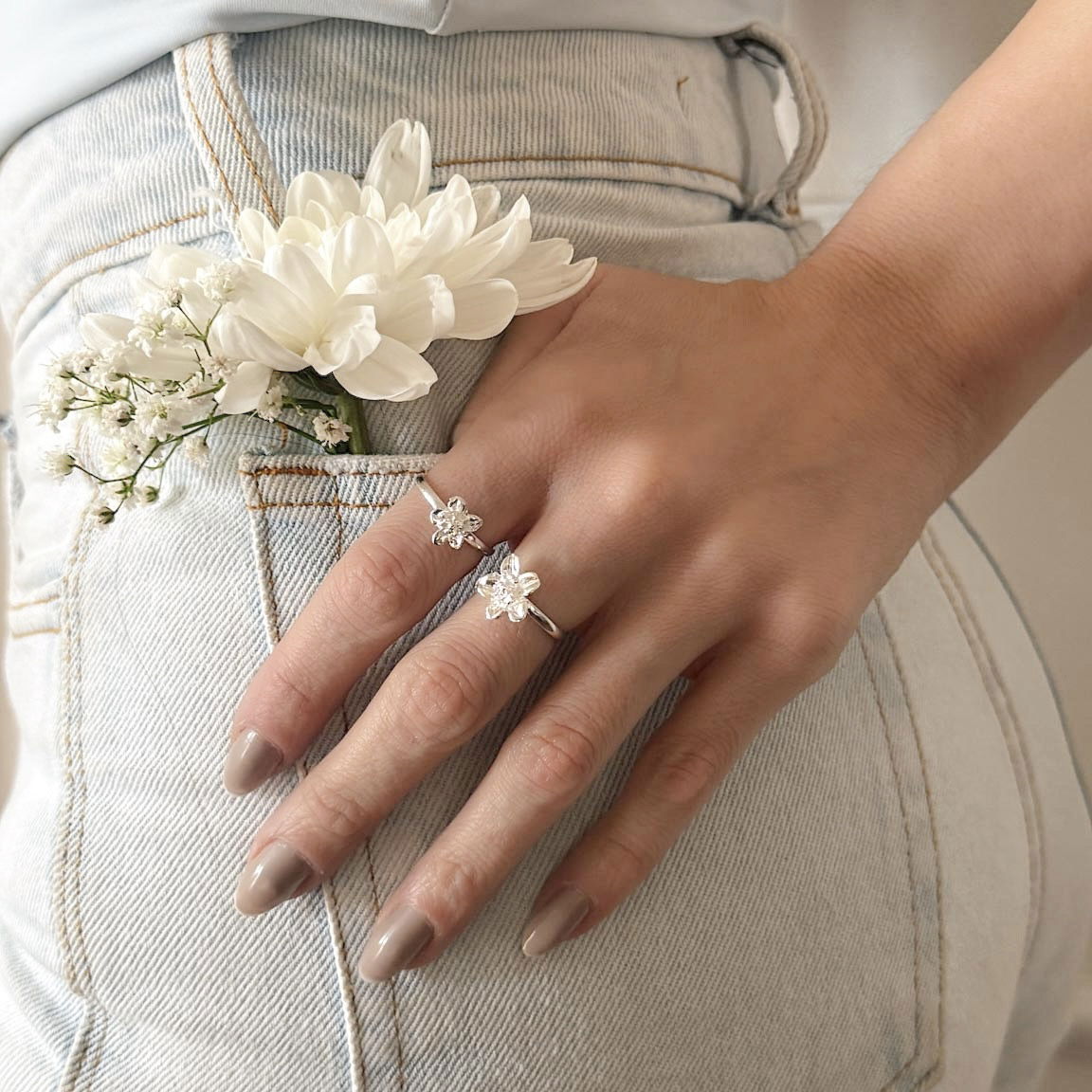 Kit 2 Anéis - Florzinhas