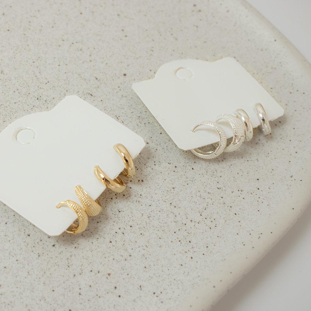 Kit 2 Argolinhas - Lisa e Brilho