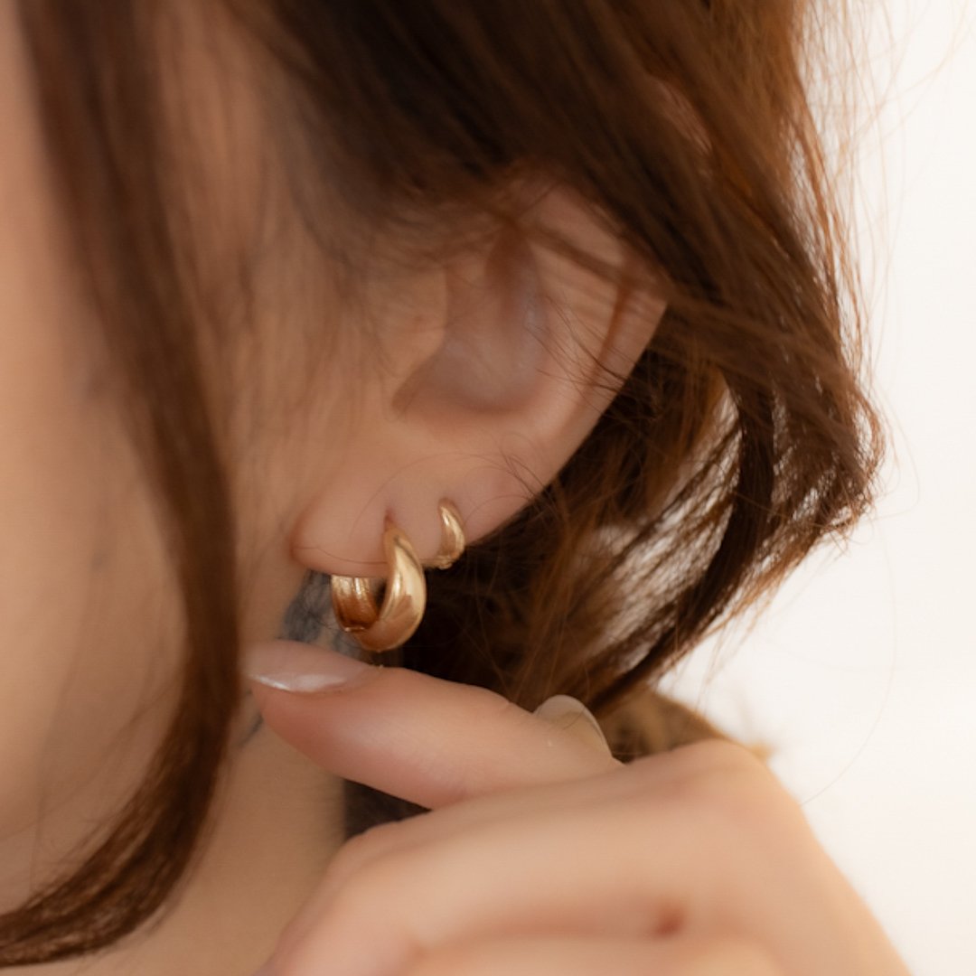 Kit 2 Argolinhas - Lisas Abauladas