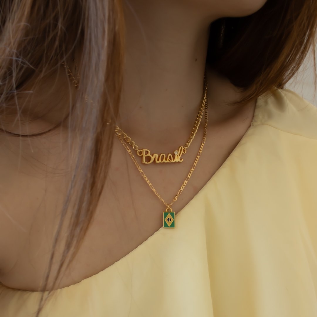 Kit 2 Colares - Brasil