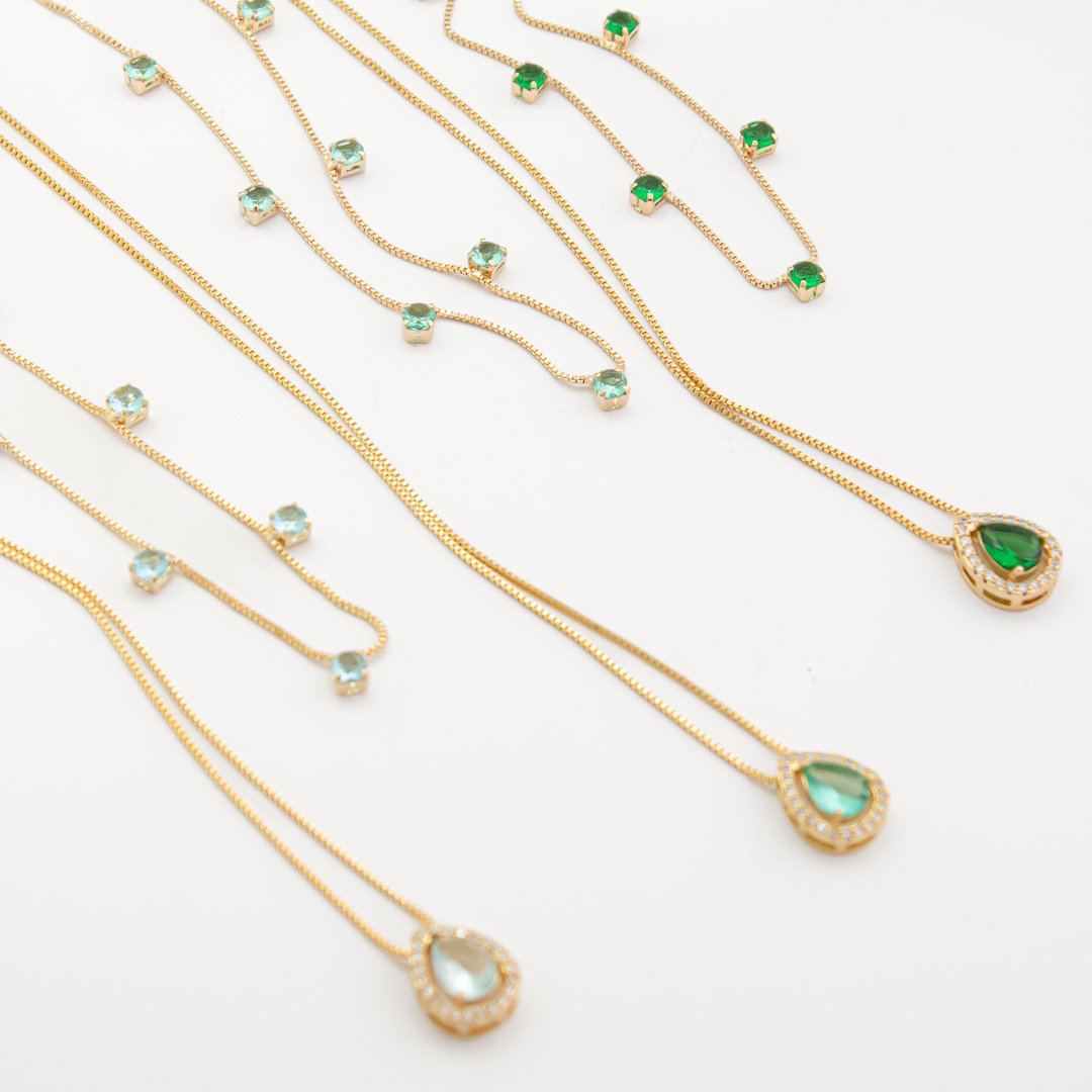 Kit 2 Colares - Zircônias