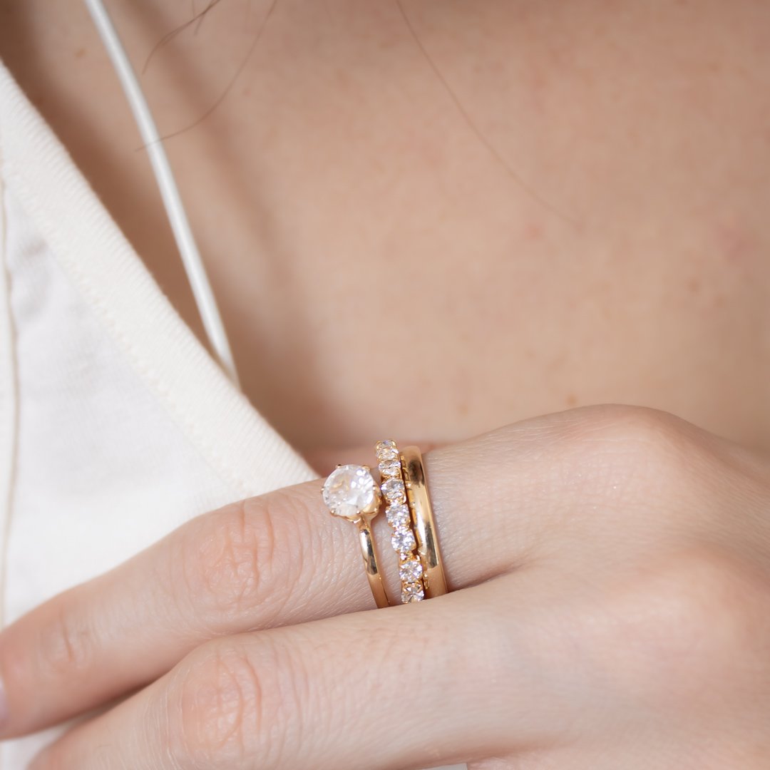 Kit 3 Anéis - Estilo Solitário