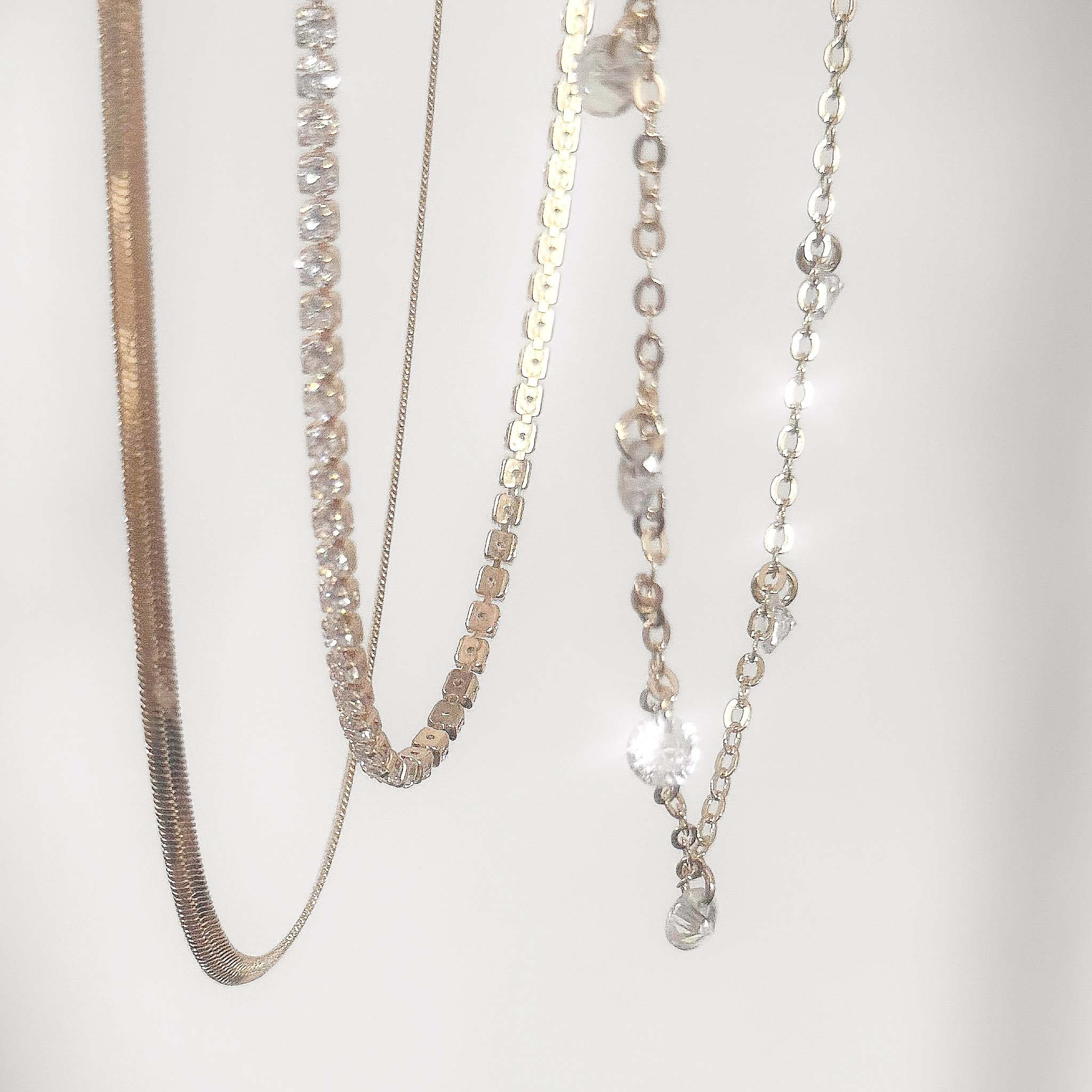 Kit 3 Chokers - Cristais