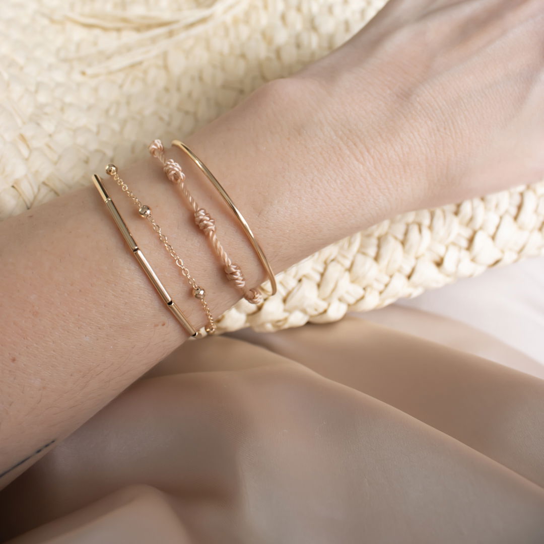 Kit 4 Pulseiras - Nude Chic