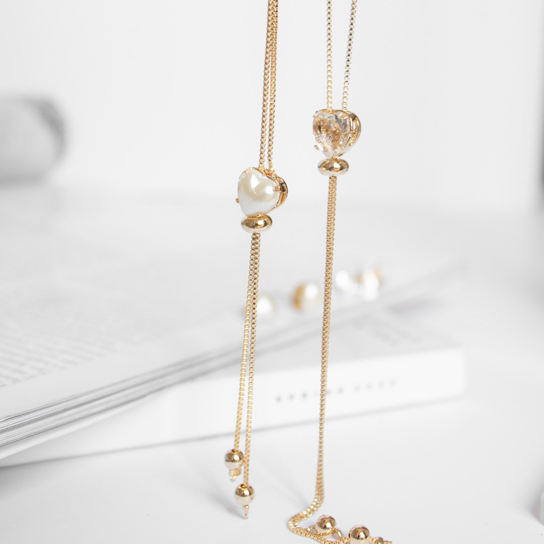 Colar Gravatinha - Coração 8mm