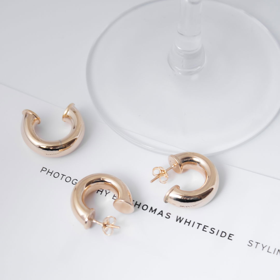 Kit de 1 Par de Argolas e 1 Piercing