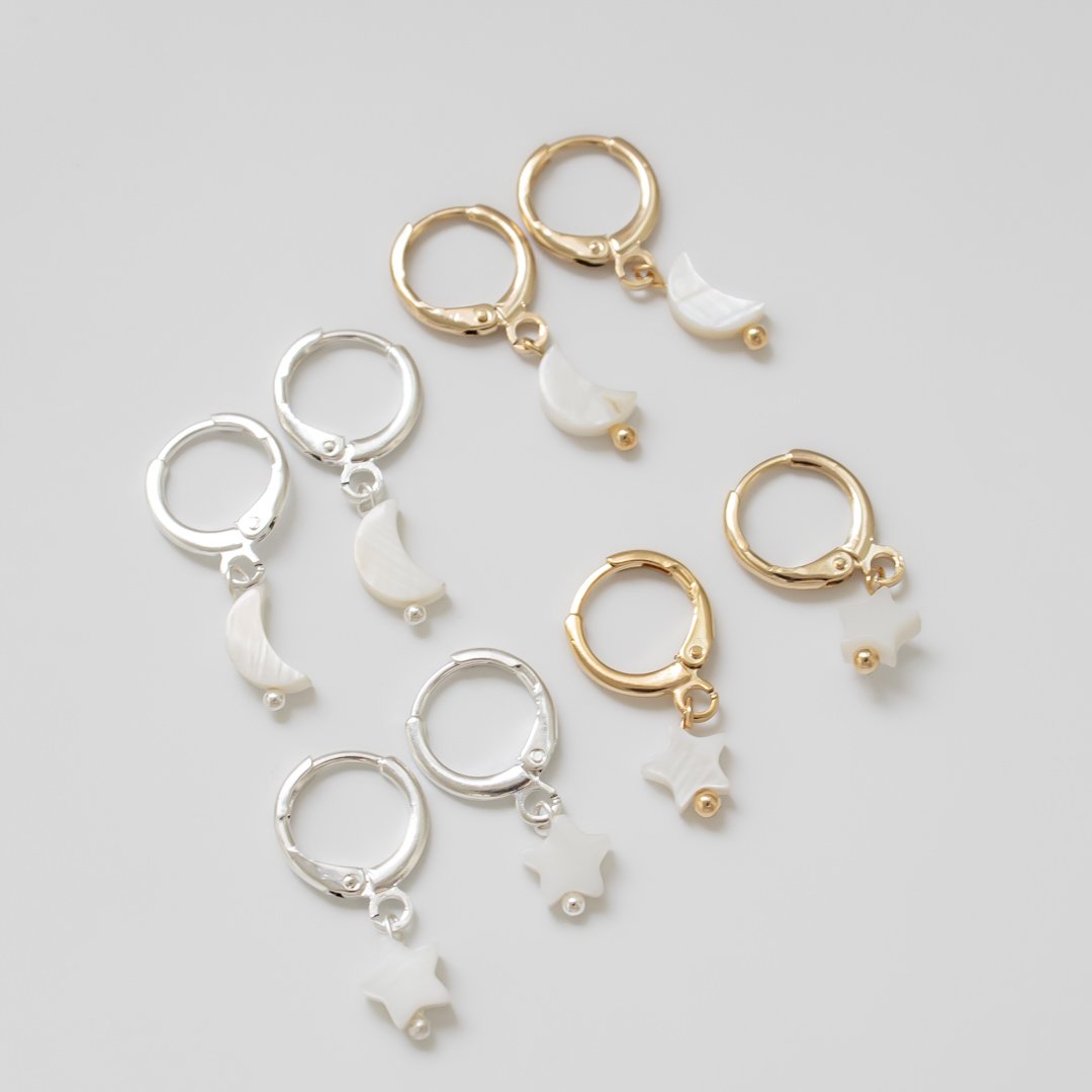 Kit de Argolinhas - Estrela e Lua