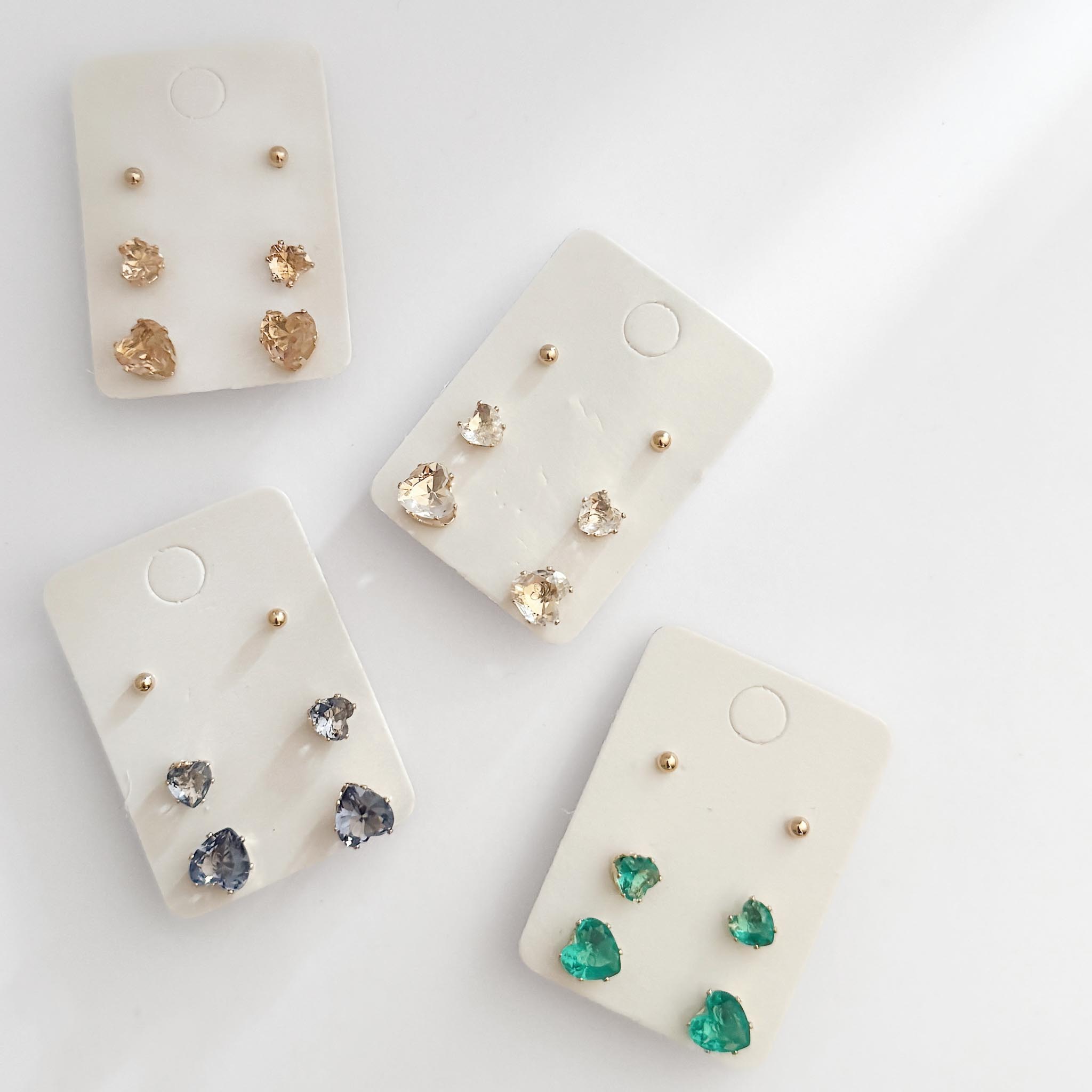 Kit de Brincos - Corações