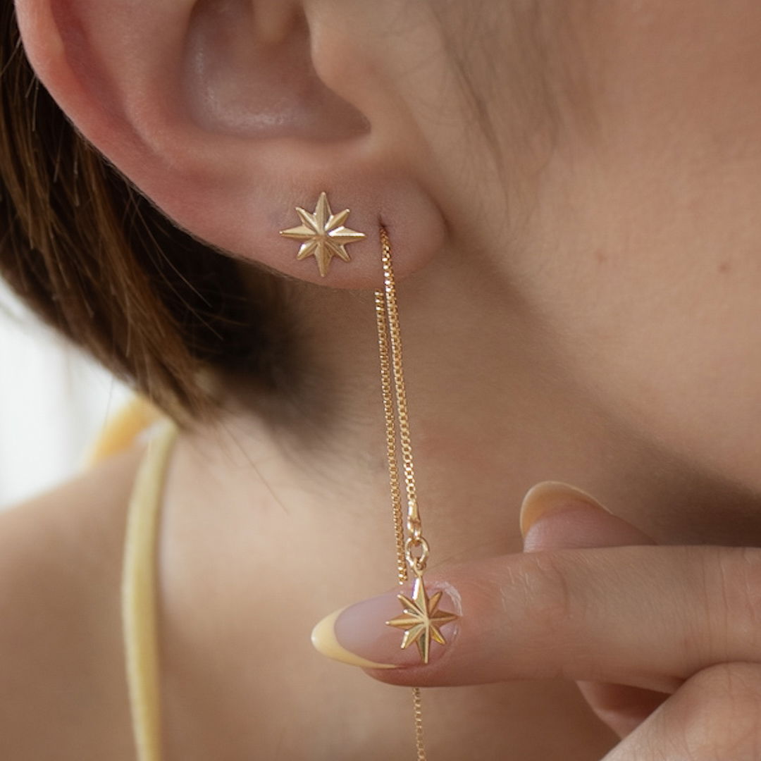 Kit de Brincos - Estrela Cadente