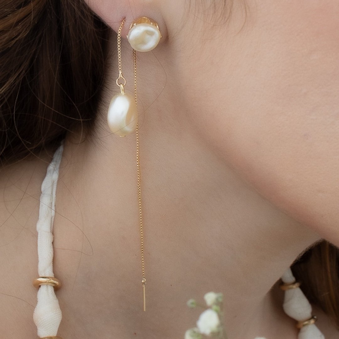 Kit de brincos - Pérolas Barrocas