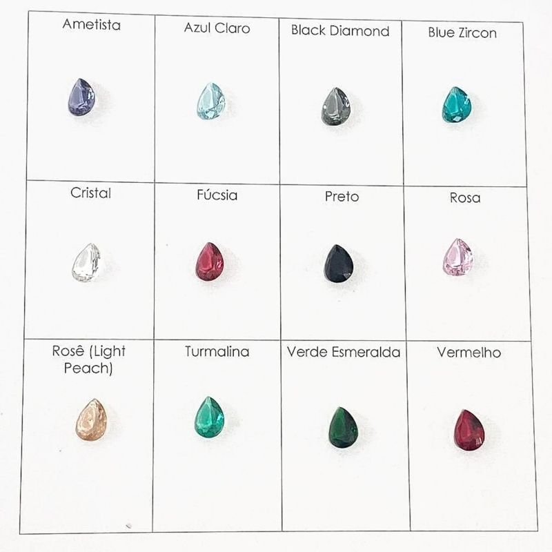 Kit de Brincos - Coração Microzirconia