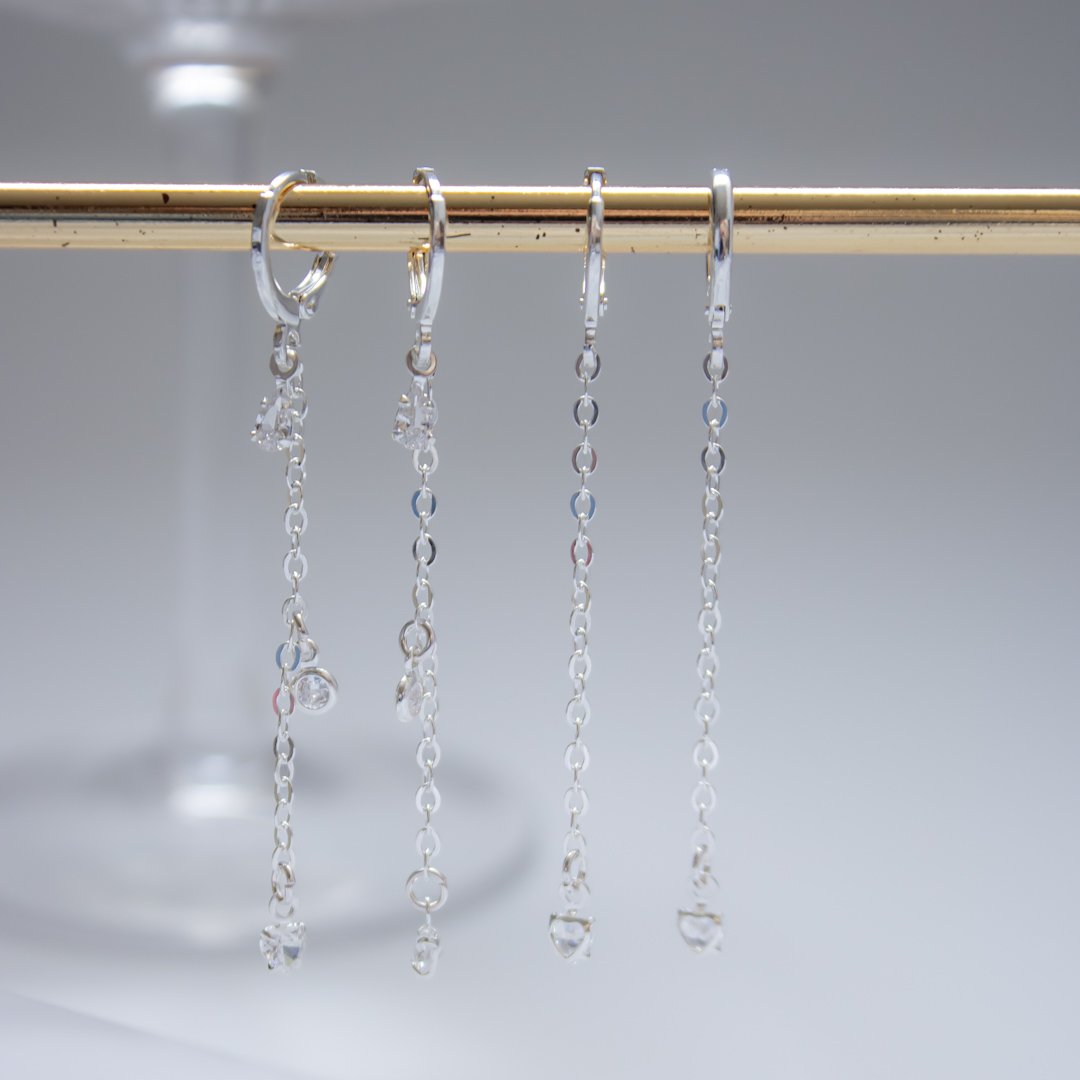 Kit de brincos - Correntinha e Pingentes