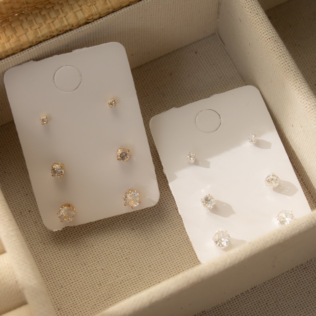 Kit de brincos - Pontinhos de Luz