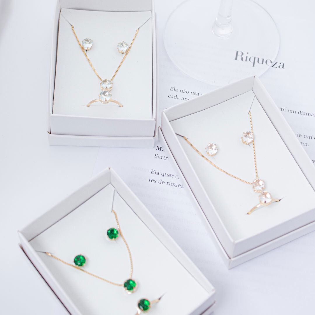 Kit Presente - 3 peças Redondo e Caixinha