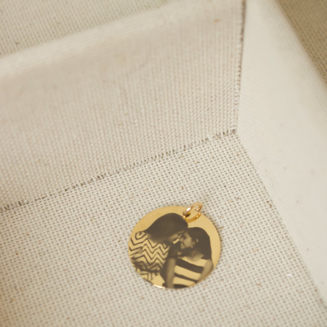 Pingente Redondo 18mm - Foto Realista