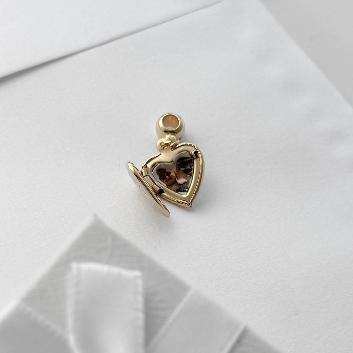 Pingente Relicário Coração - Foto Impressa