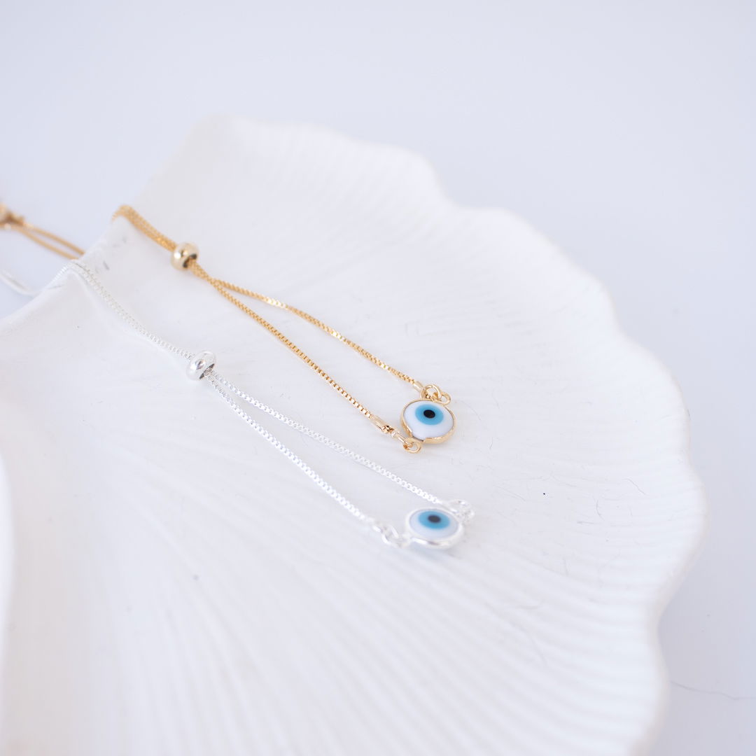 Pulseira Fecho Jóia - Olho Grego